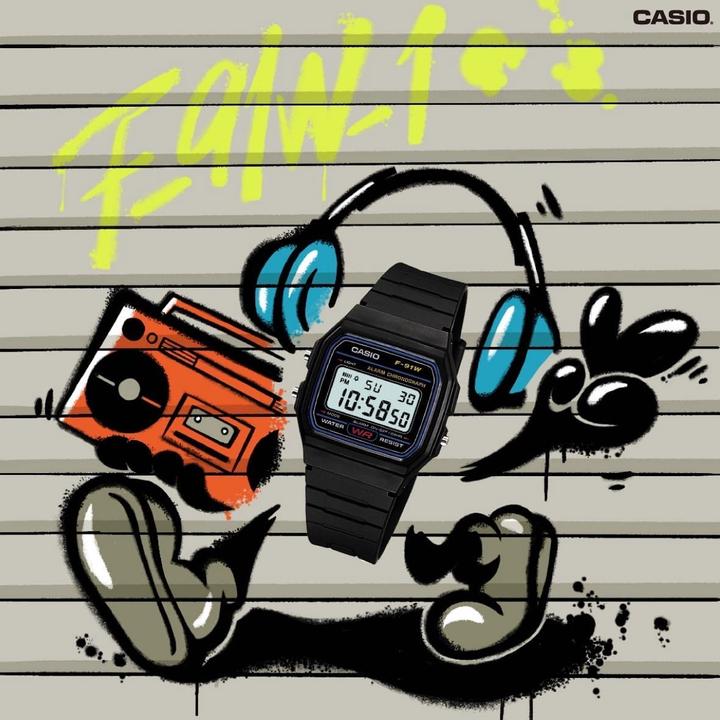 Immagine prodotto Casio Retro Vintage - F-91W-3D (Orologio digitale, 33 mm)
