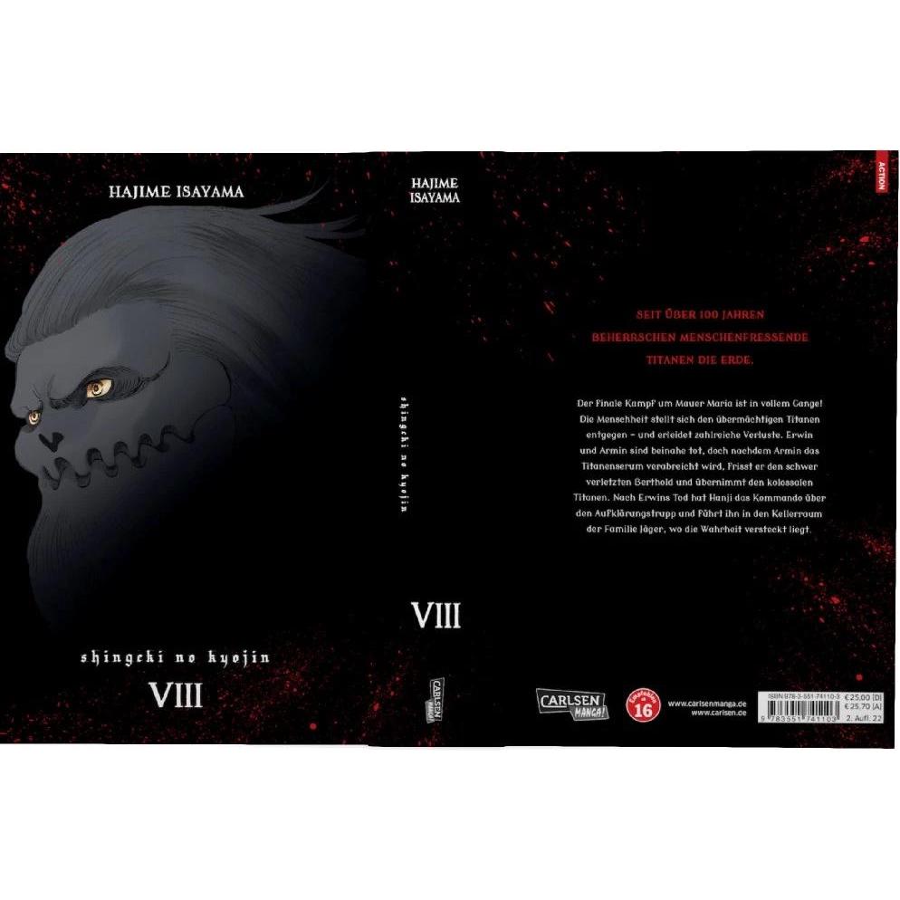 Thumbnail - Attack on Titan Deluxe 8, Belletristik von Hajime Isayama