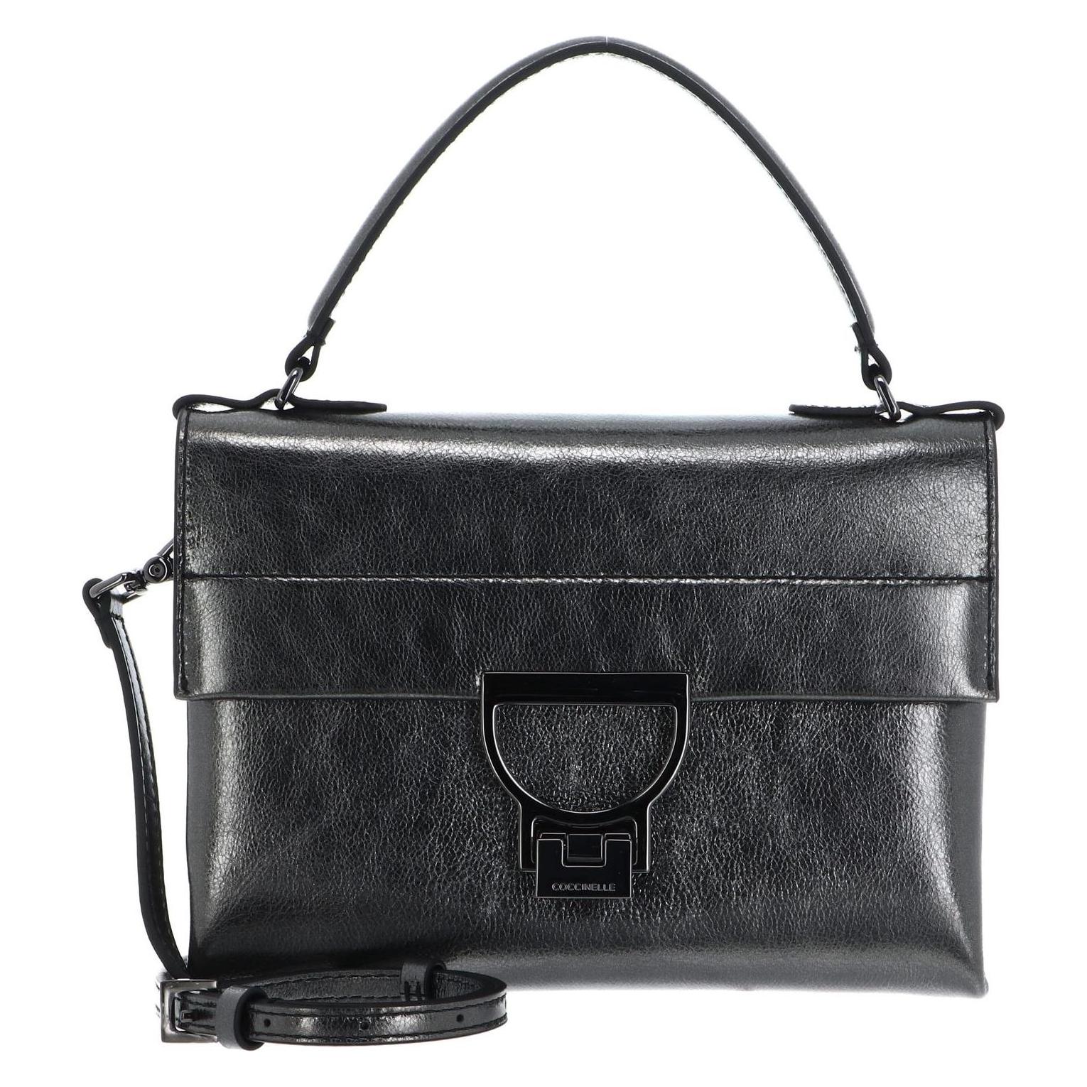 Coccinelle, Damen, Handtasche, Arlettis Smooth Metal Handbag, Grau