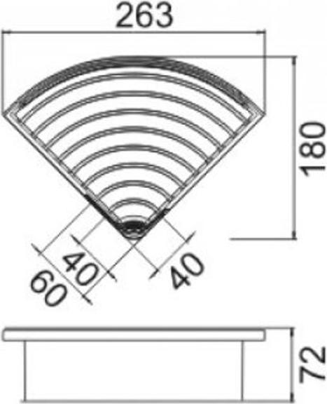 Productafbeelding Keuco Hoeksponsmandje