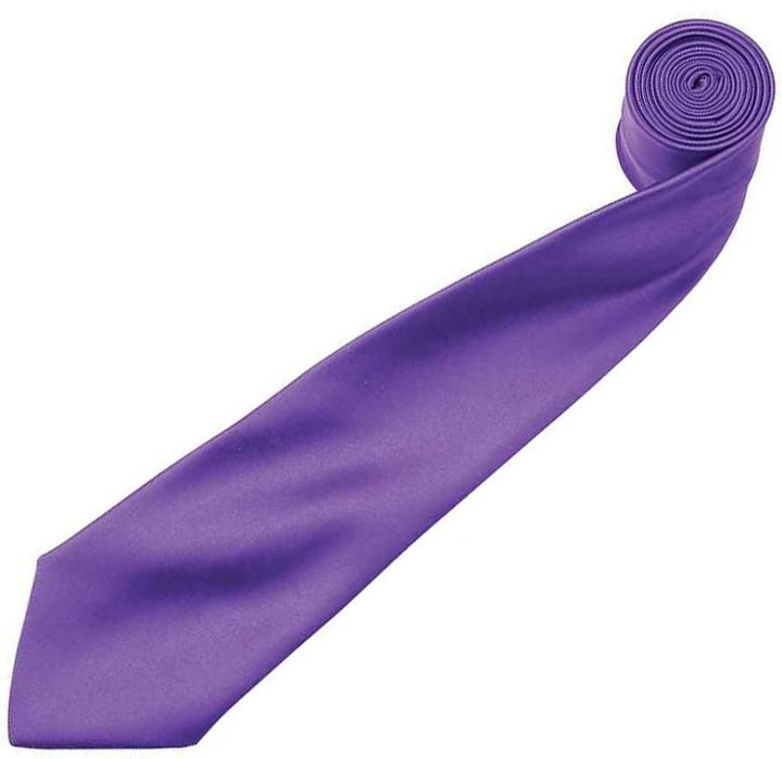 Actual product image Premier Satin tie plain coloured