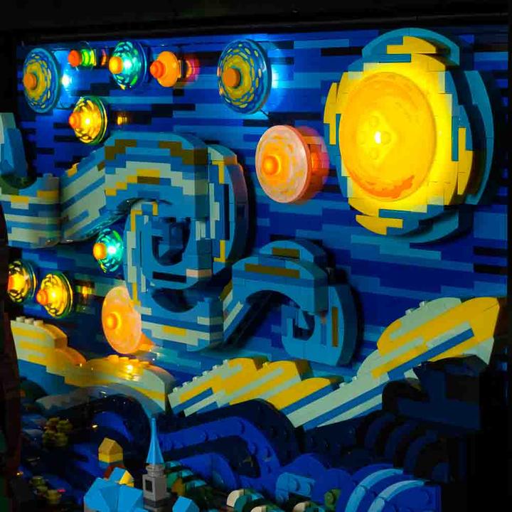 Image du produit Light my bricks LMB 2.0 Kit d'éclairage LED pour LEGO 21333 Vincent van Gogh - Nuit étoilée