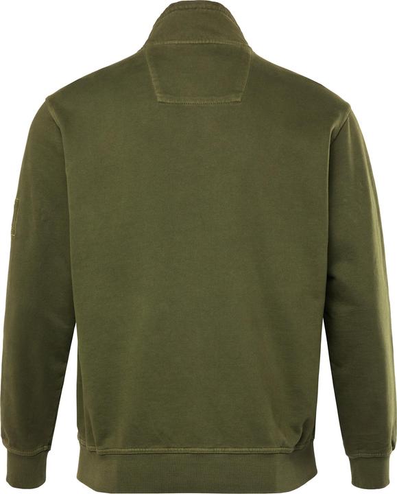 Actual product image JP1880 sweat jacket, stand-up collar, badges, vintage look, up to 8XL (4XL)