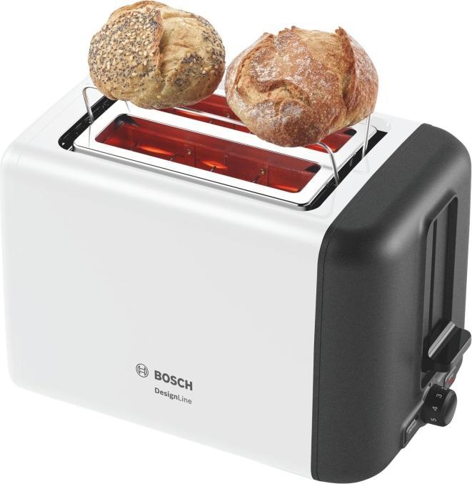 Actual product image Bosch Hausgeräte TAT3P421 toaster 2 slice(s) Black, White