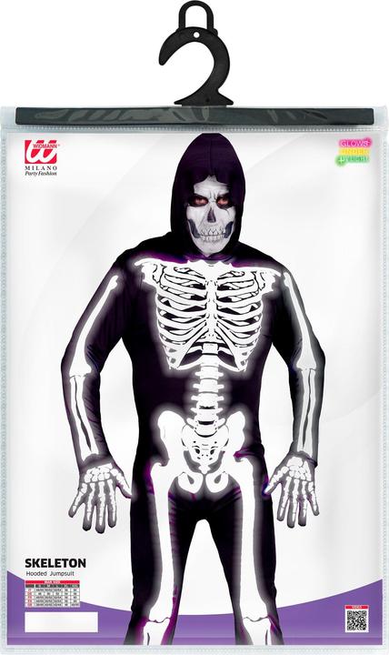 Immagine prodotto Widmann Tuta da scheletro con cappuccio (XL)