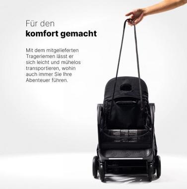 Productafbeelding Hamilton by yoop Kinderwagen S1 Plus Schwarz - Leichtgewicht Buggy - MagicFold™ Technology (0 Maanden - 4 Jaren)