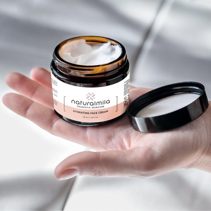 Actual product image Naturalmila Feuchtigkeitsspendende Gesichtscreme mit Probiotika