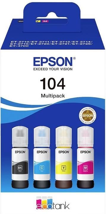 Produktbild Epson 104 Multipack (M, C, Y, BK)