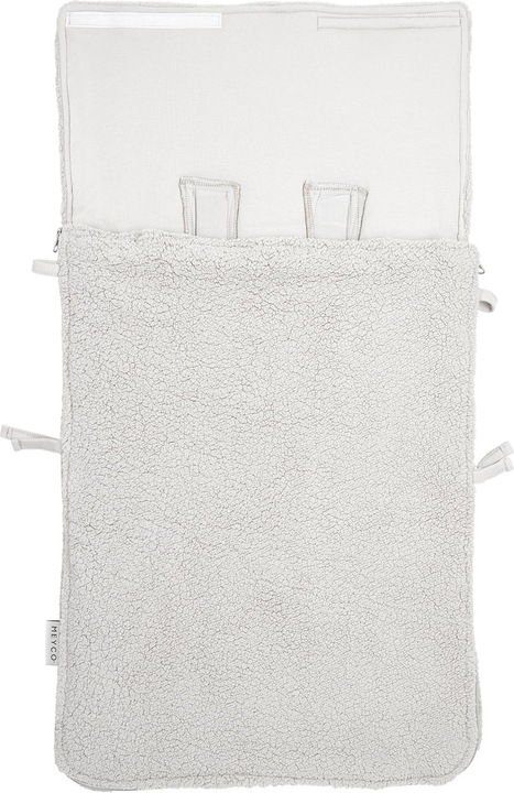Actual product image Meyco Baby teddy footmuff with Velcro fastener