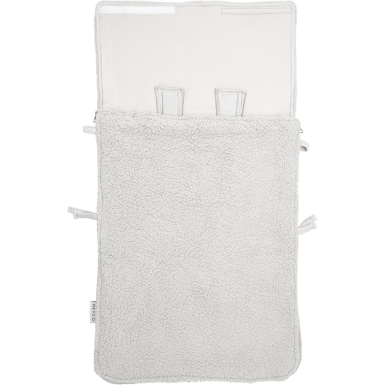 Thumbnail - Meyco, Kinderwagen Fusssack, Baby Teddy Fusssack mit Klettverschluss