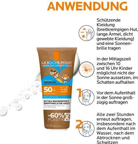 Image du produit La Roche Posay Dermo Wet Skin (Lotion solaire, SPF 50+, 200 ml, 217 g)