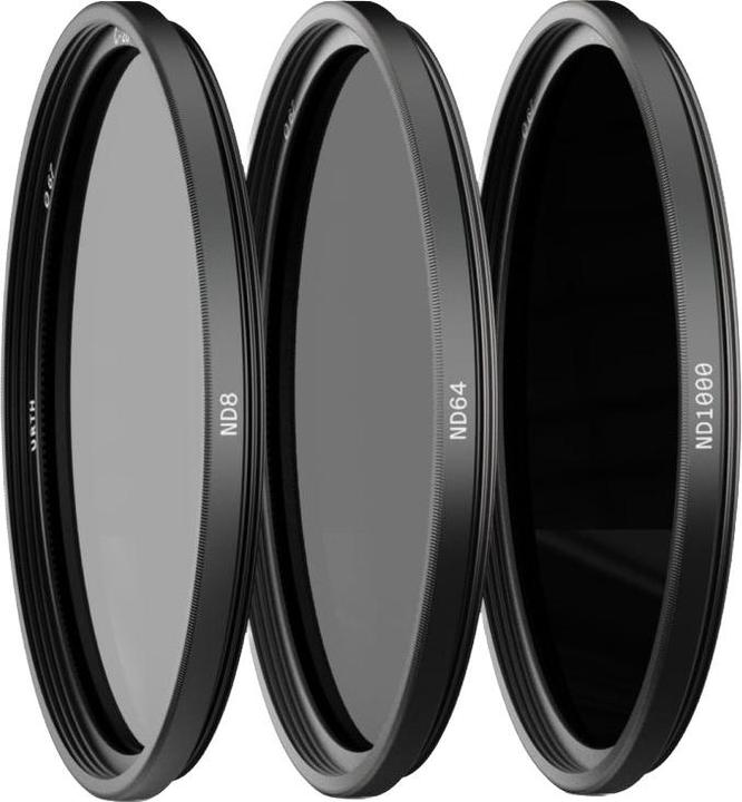 Actual product image Urth 67mm ND8, ND64, ND1000 Lens Filter Kit (Plus+) (67 mm, Neutral density filter)