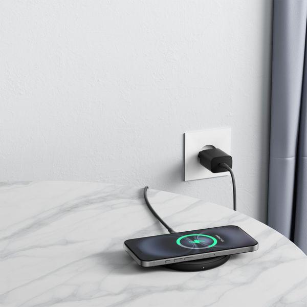Produktbild Belkin BOOST Charge Ladepad 15W USB-C mit Netzt.schw. WIA012kqBK (15 W, 1 Port)