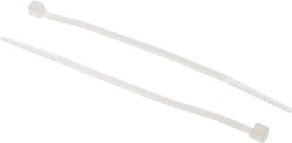 Produktbild RS PRO Nylon 66 Kabelbinder Nicht wiederaufladbar 2,5 mm x 100mm, 500 Stück (Kunststoffkabelbinder, 100 mm, 500 Stk.)