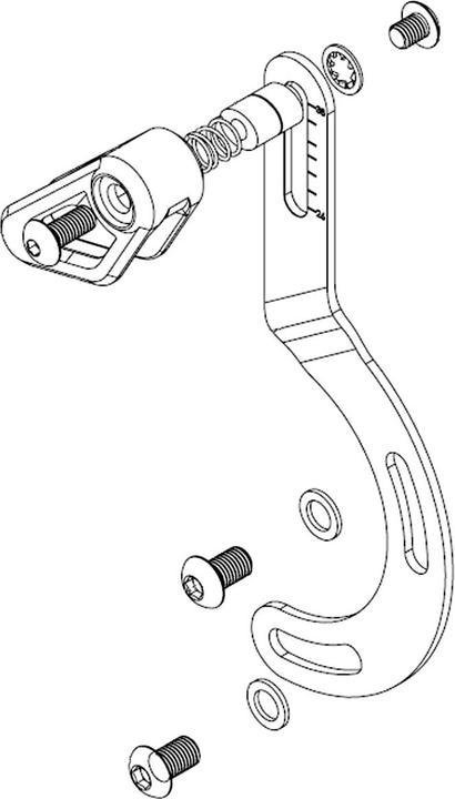 Actual product image Reverse Flip-Guide e-chain guide for Shimano Steps