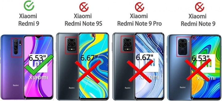 Immagine prodotto Screenguard Xiaomi Redmi 9 Pellicola protettiva di vetro Custodia Design amichevole (Xiaomi Redmi 9)