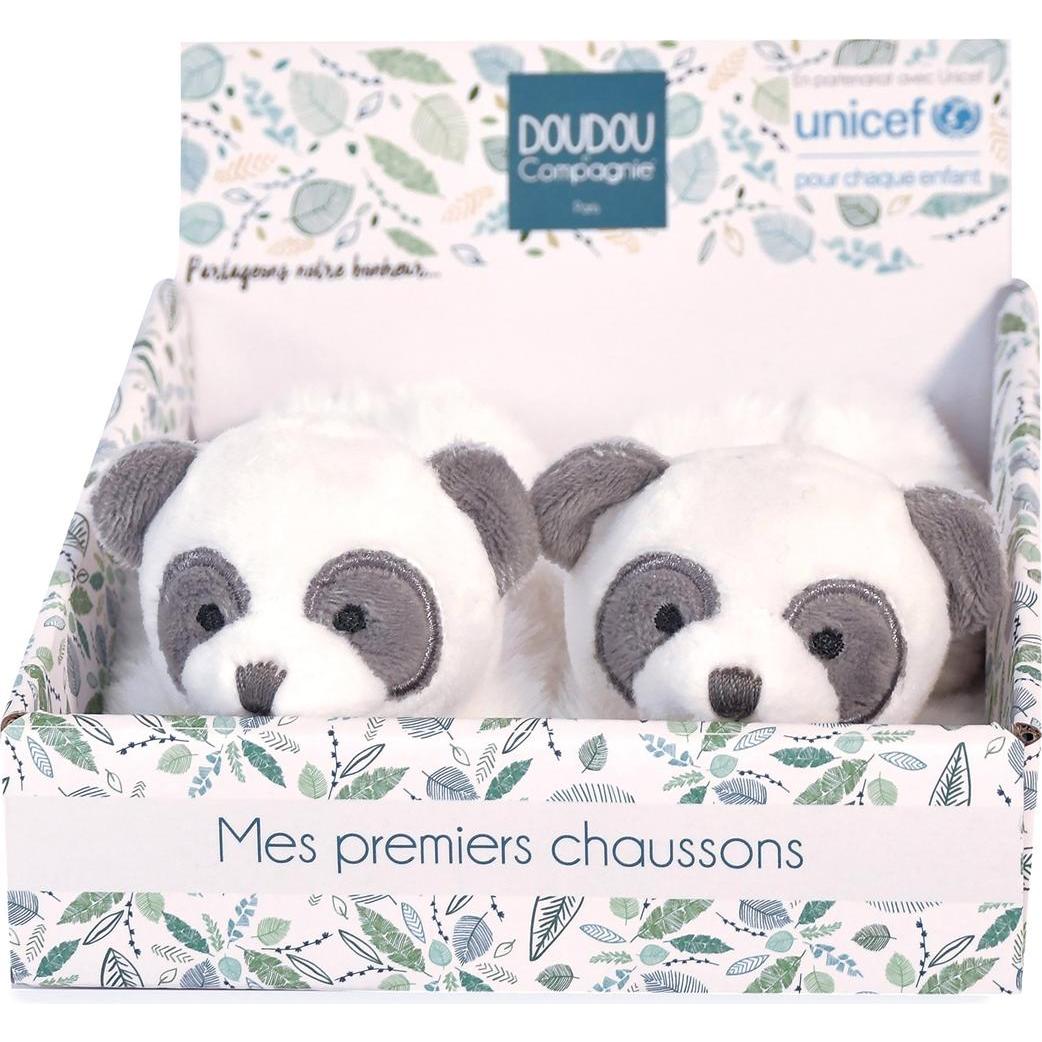 Thumbnail - Doudou et Compagnie, Greifling, Unicef Füsslinge mit Rassel Panda 0-6M