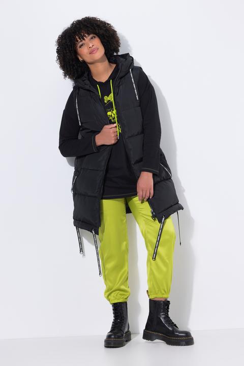 Produktbild Angel of Style Long-Steppweste, A-Linie, Kapuze (50)