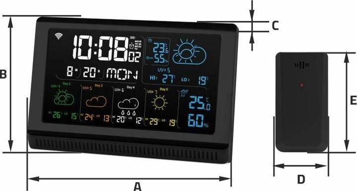 Produktbild Manta Stacja pogody MTO200B WINDY SMART TUYA