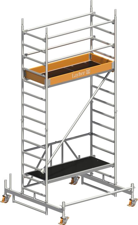 Actual product image kaiserkraft Aluminum folding scaffold (Multi-purpose ladder, 276 cm)