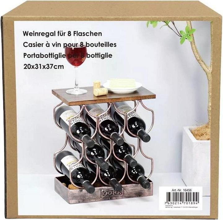 Image du produit GuGus Weinregal (8 bouteilles, 31 x 20 x 37 cm)