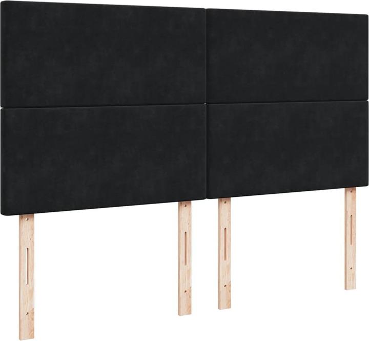 Actual product image vidaXL Bo x spring bed with mattress 200 x 200 cm velvet (200 x 200 cm)