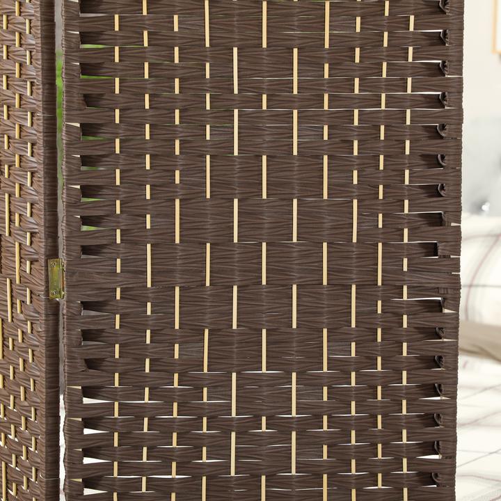 Actual product image Homcom Paravent Polypropylen, Kiefernholz Braun