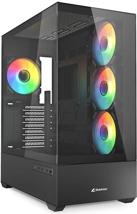 Sharkoon AK6 RGB Black ATX (black) (mATX, ATX, Mini-ATX)