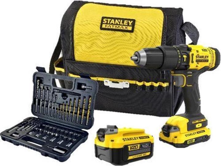 Image du produit Stanley Schroefklopboormachine (SFMCD711DMA-QW)2.0Ah accu + 4.0Ah accu50 delige accessoireset (Perceuse-visseuse à percussion)