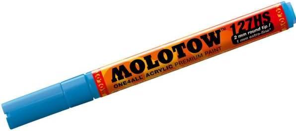 Image du produit Molotow Stylo feutre One4all 127HS shock blue middel (Bleu, 2 mm, 1 x)