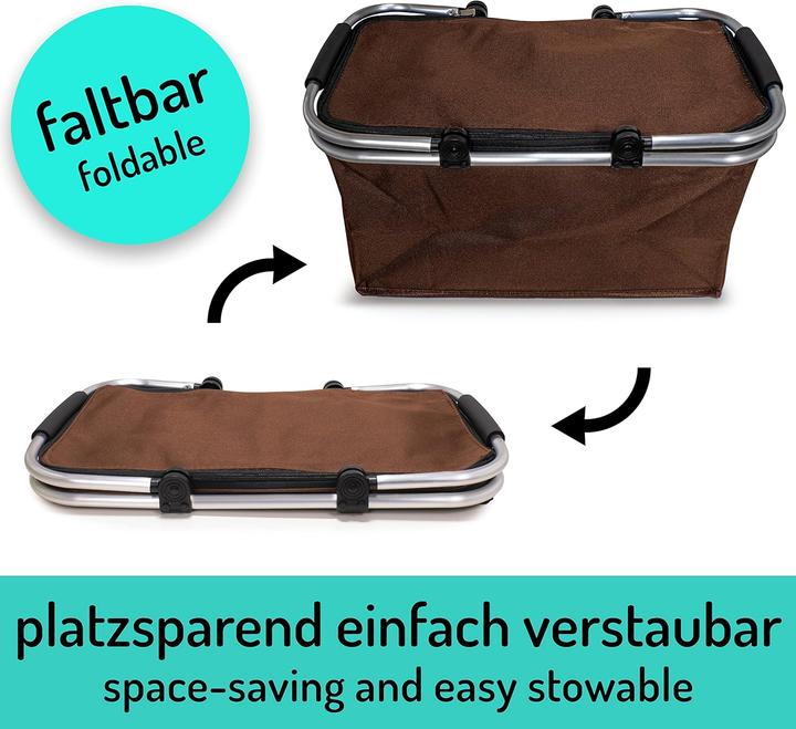 Actual product image e-Best Faltbarer Einkaufskorb mit Tragegriffen (3 Stück á 25L)