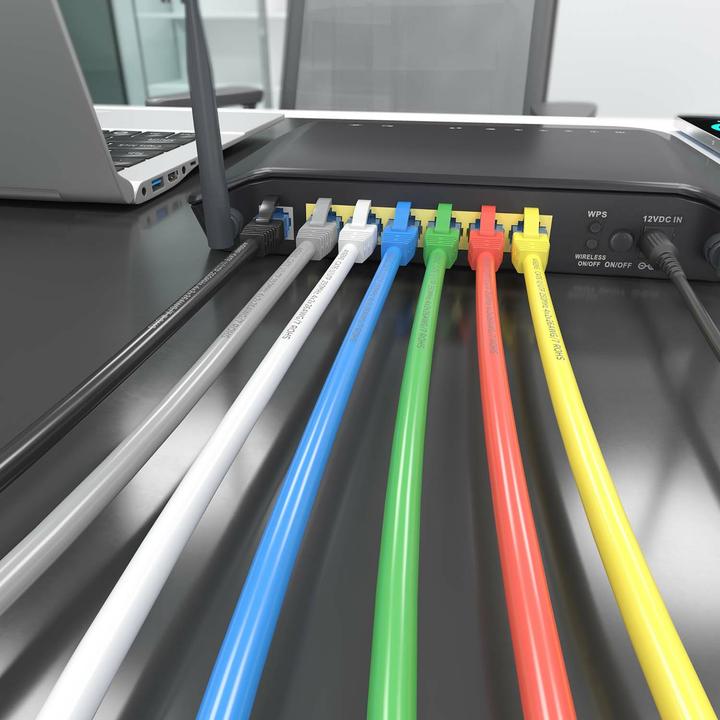 Cavo Rete AISENS Cat.6 UTP Rosso 1,5m | LATIGUILLO RJ45 AWG26 CCA | 1000Mbps Per Collegamento Internet Veloce