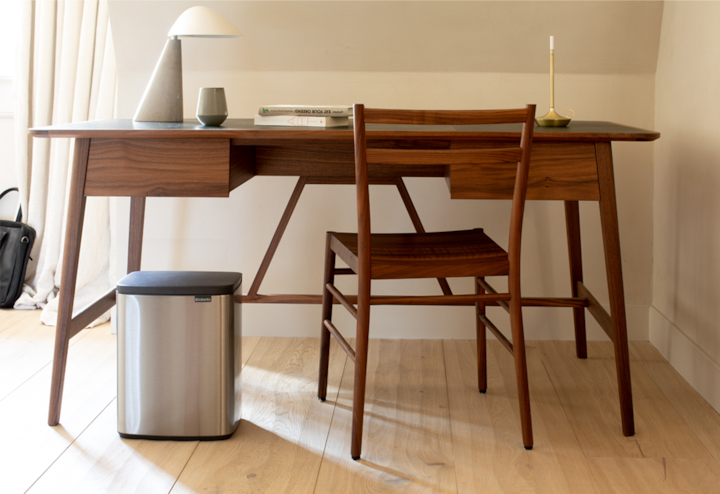 Produktbild Brabantia Bo Prullenbak - 12 l - Matt Steel Fingerprint Proof (12 l)