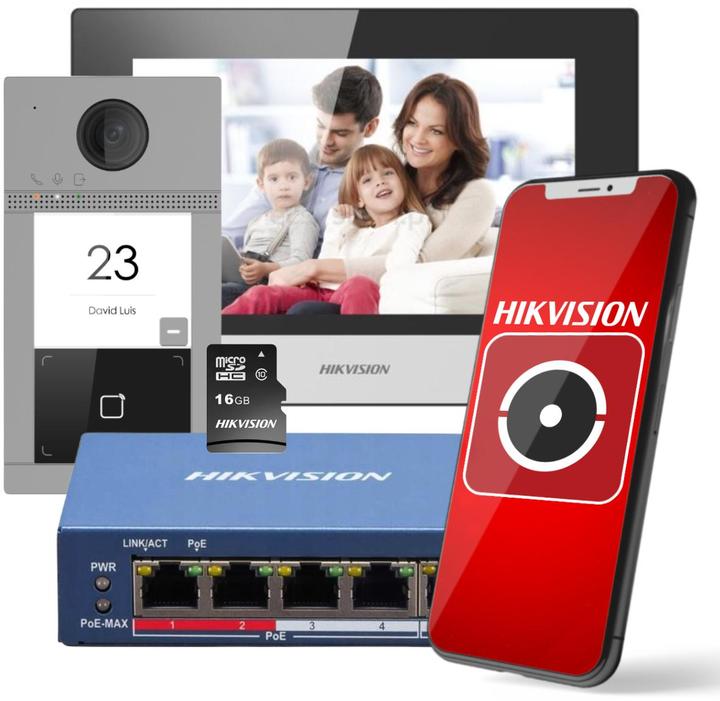 Productafbeelding Hikvision DS-KIS604-S(C) Deurintercomset IP (Ethernet)