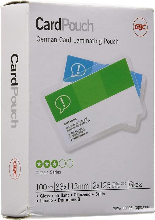 Produktbild GBC Laminiertasche (83 x 113 mm, 100 Stück, 125 µm)