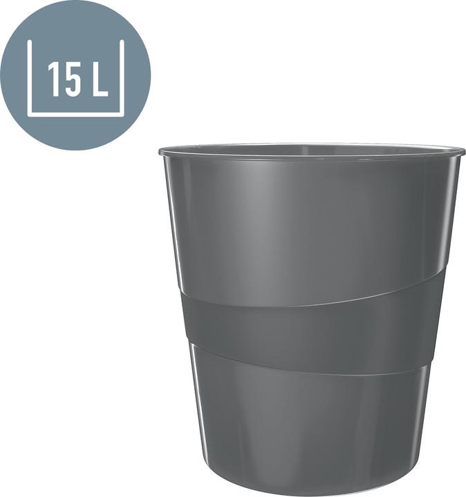 Produktbild Leitz Papierkorb WOW 15l rot metallic (15 l)