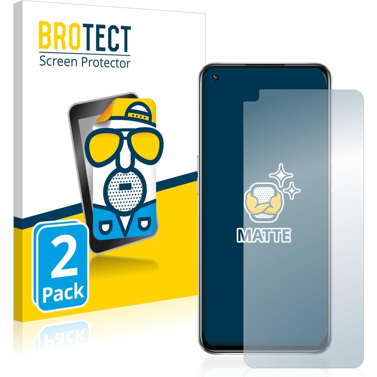 Thumbnail - BROTECT Entspiegelungsfolie Displayschutz Displayschutzfolie Folie Matt (2 Stück, Oppo A54), Smartphone Schutzfolie, Gra...