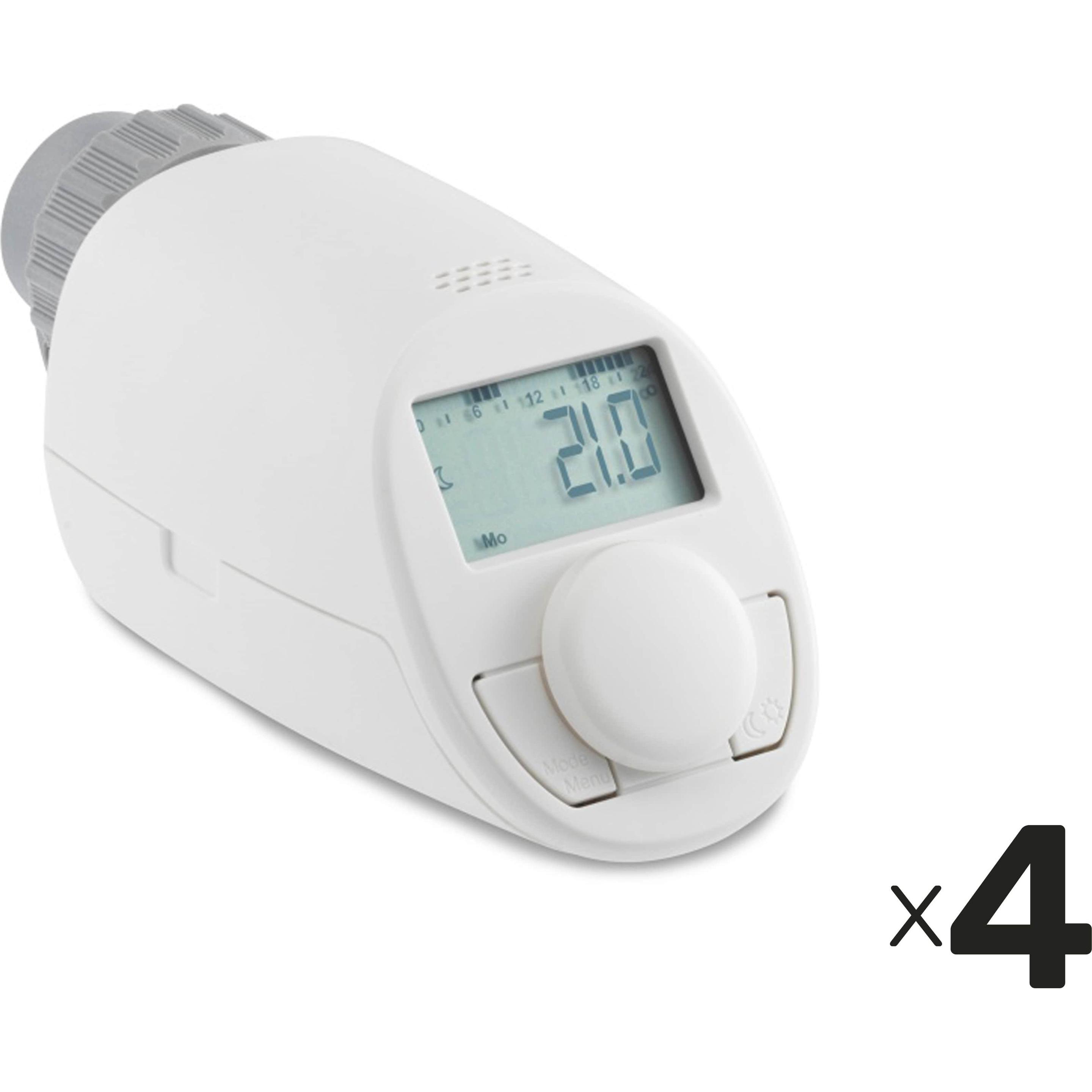 Eqiva Heizkörper-Thermostatkopf Model N, 4 Stück, Thermostat