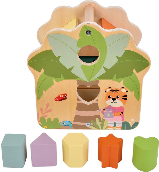 Actual product image small foot Shape-Fitting Cube House "Jungle Friends"
