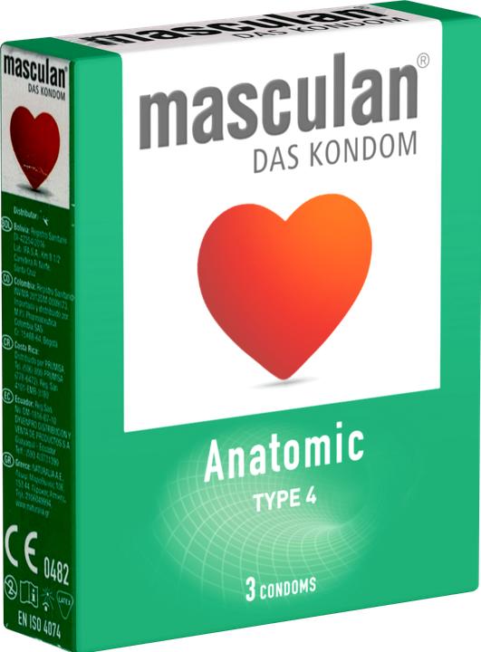 Actual product image Masculan Anatomic" condoms (3 pcs.)