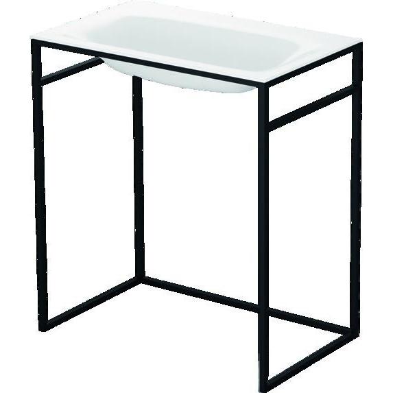 Bette, Waschbecken, Einbauwaschbecken Lux Shape 80cm wei innen und aussen emailliert ohne Rahmengestell A171-000 (490 mm...