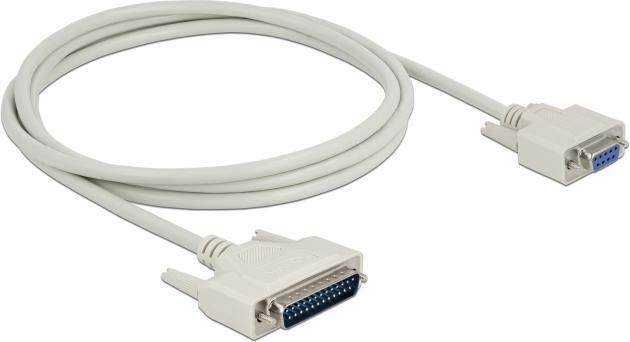 Produktbild Delock Serielles Kabel D-Sub 25 Stecker zu D-Sub 9 Buchse 2 m (2 m, VGA)