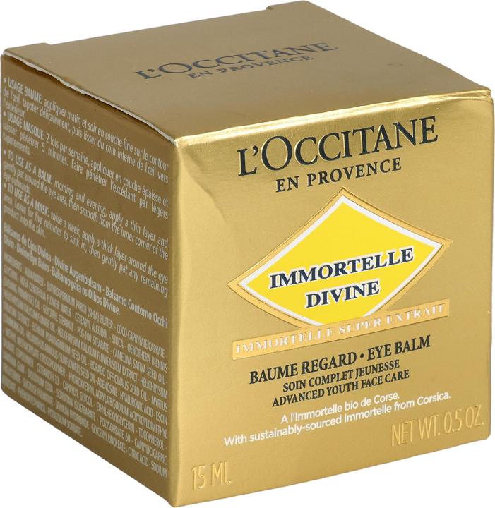 Image du produit L'Occitane Baume pour les yeux Immortelle Divine (Fluide pour le soin des yeux, 15 ml, Journée)