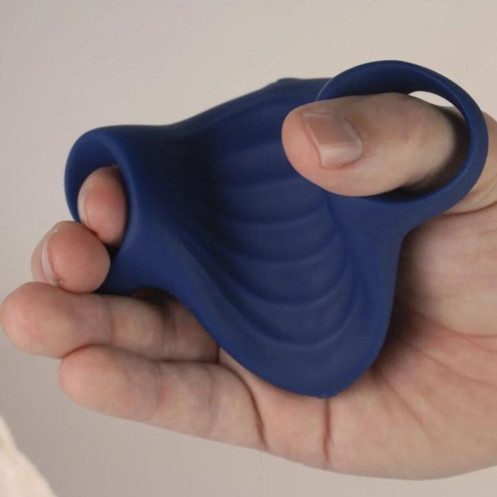 Produktbild Rocks-Off - Palmblauer Flexibler Vibrator-Masturbator