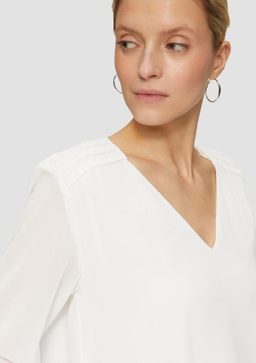 Immagine prodotto S.Oliver Bluse Chiffon-Bluse mit Smokdetails (42)