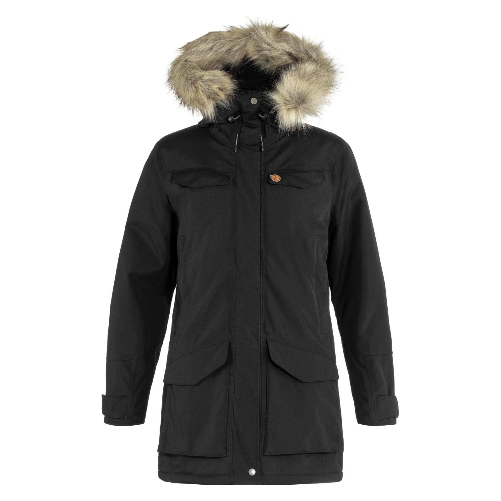 Fjällräven, Damen, Winterjacken, Nuuk Parka, Schwarz, (M)