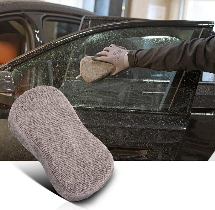 Produktbild Stahlwerk Autowaschhandschuh 5er Set Reinigungshandschuh Mikrofaser Schwamm