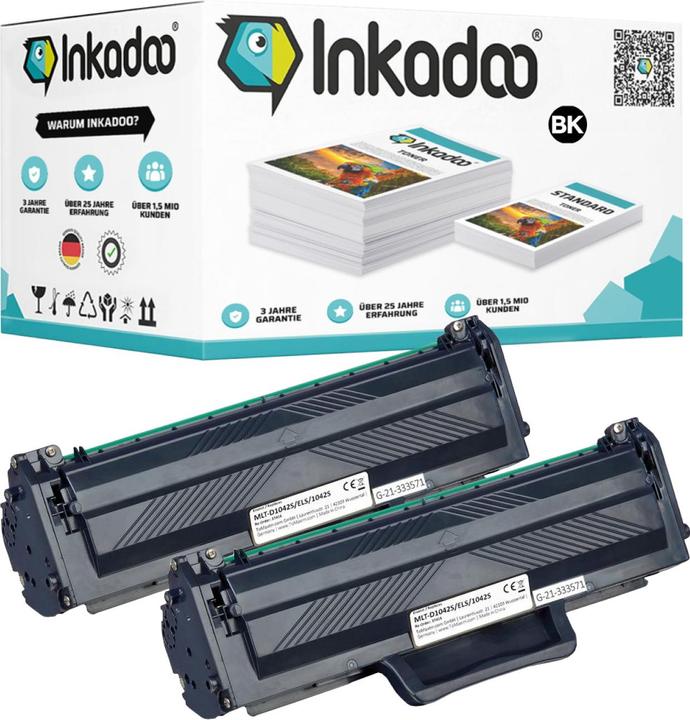 Produktbild Inkadoo Kompatibel Toner für Samsung ML-1670 enthält 2x Tonerkartusche (BK)