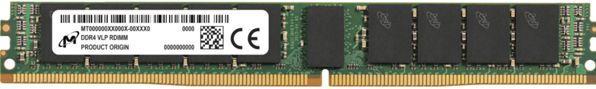 Actual product image Crucial Micron DDR4 VLP RDIMM 1Rx4 3200 (1 x 16GB, 3200 MHz, DDR4-RAM, R-DIMM)
