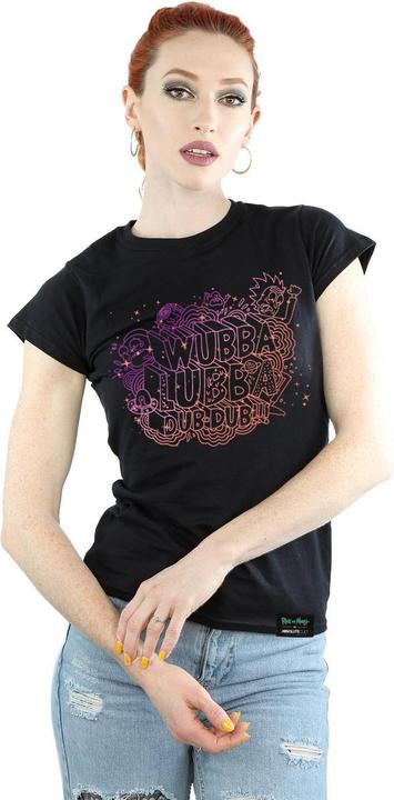 Actual product image Rick And Morty Womens/Ladies Wubba Lubba Cotton T-Shirt (XXL)
